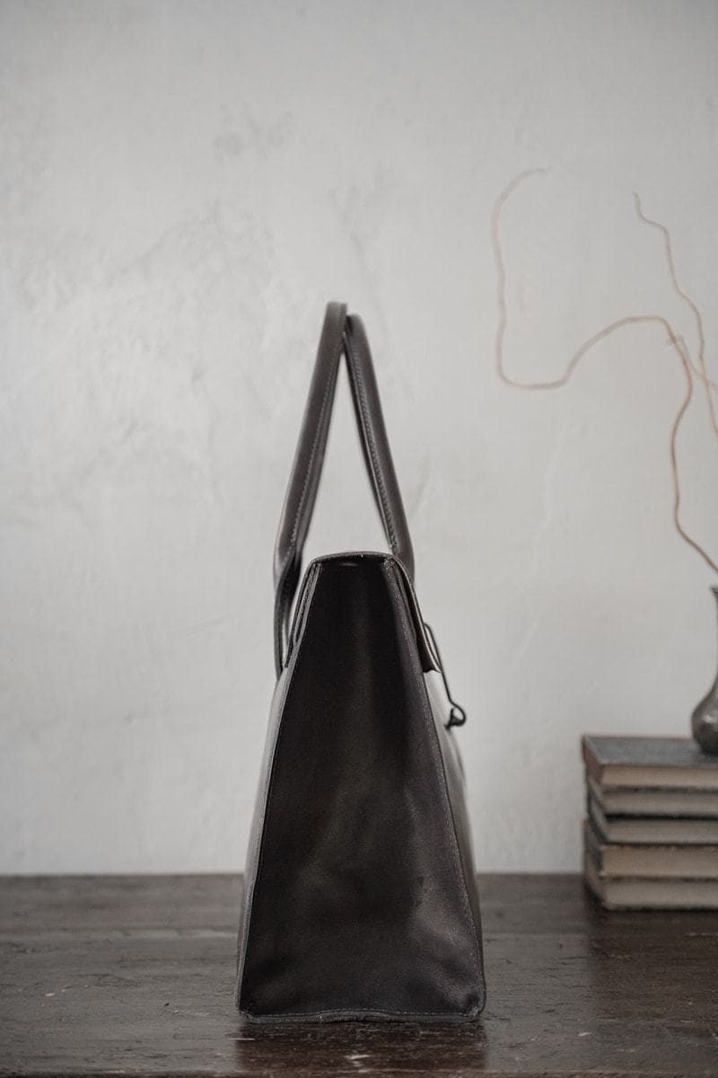 Tagliovivo | Doctor Bag L | Edle und klassische Ledertasche in schwarz-blau