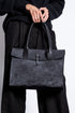 Tagliovivo | Doctor L | Große Ledertasche für Damen in Schwarz in schwarzblau