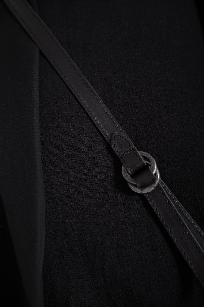 Tagliovivo | Hexagon W | Spezielle kleine Ledertasche in schwarz
