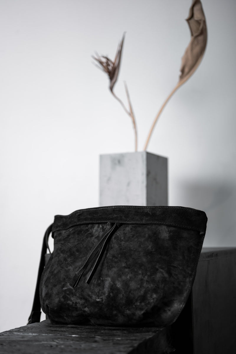 Tagliovivo | Marsupio XL | Große Crossbody Tasche aus Leder in schwarz