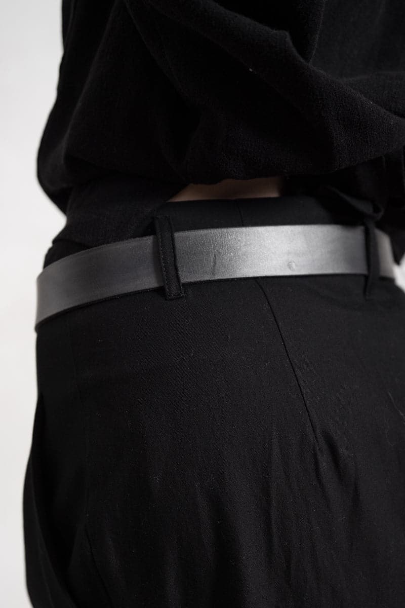 Tagliovivo | Oval Buckle Belt | Handgefertigter Ledergürtel schwarz