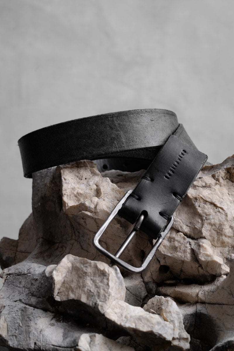 Tagliovivo | Rectangular Buckle | Schmaler Ledergürtel mit eckiger Schnalle