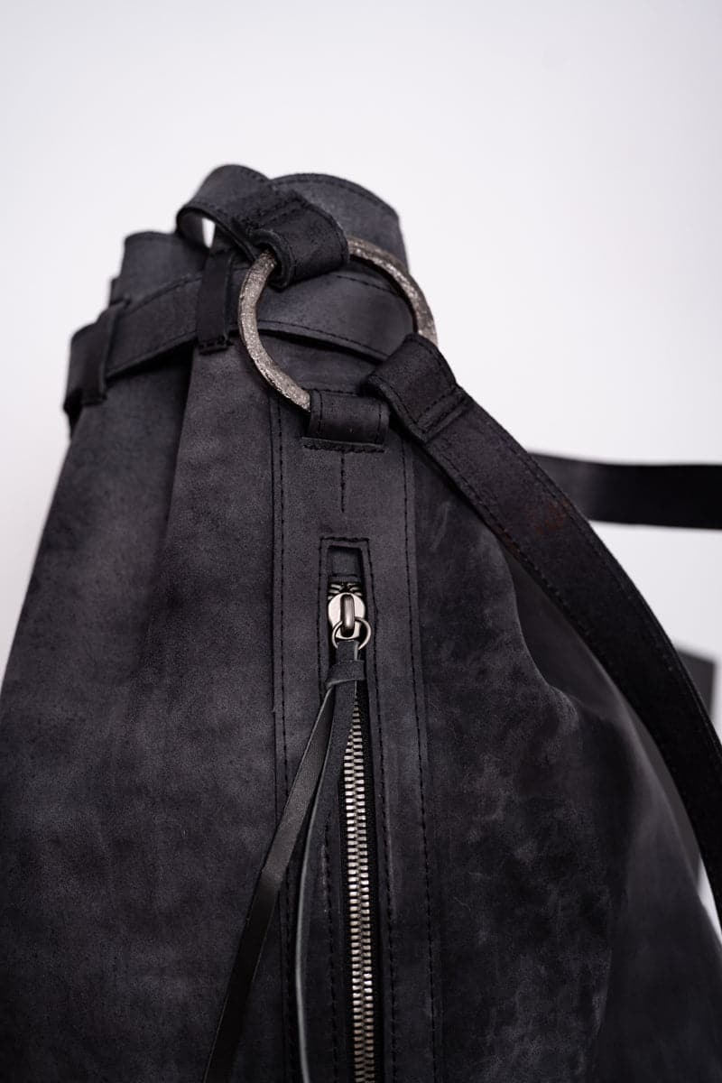 Tagliovivo | Sacco | Extravaganter Lederbeutel in schwarz