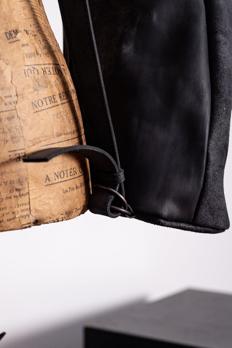 Tagliovivo | Sacco | Extravaganter Lederbeutel in schwarz