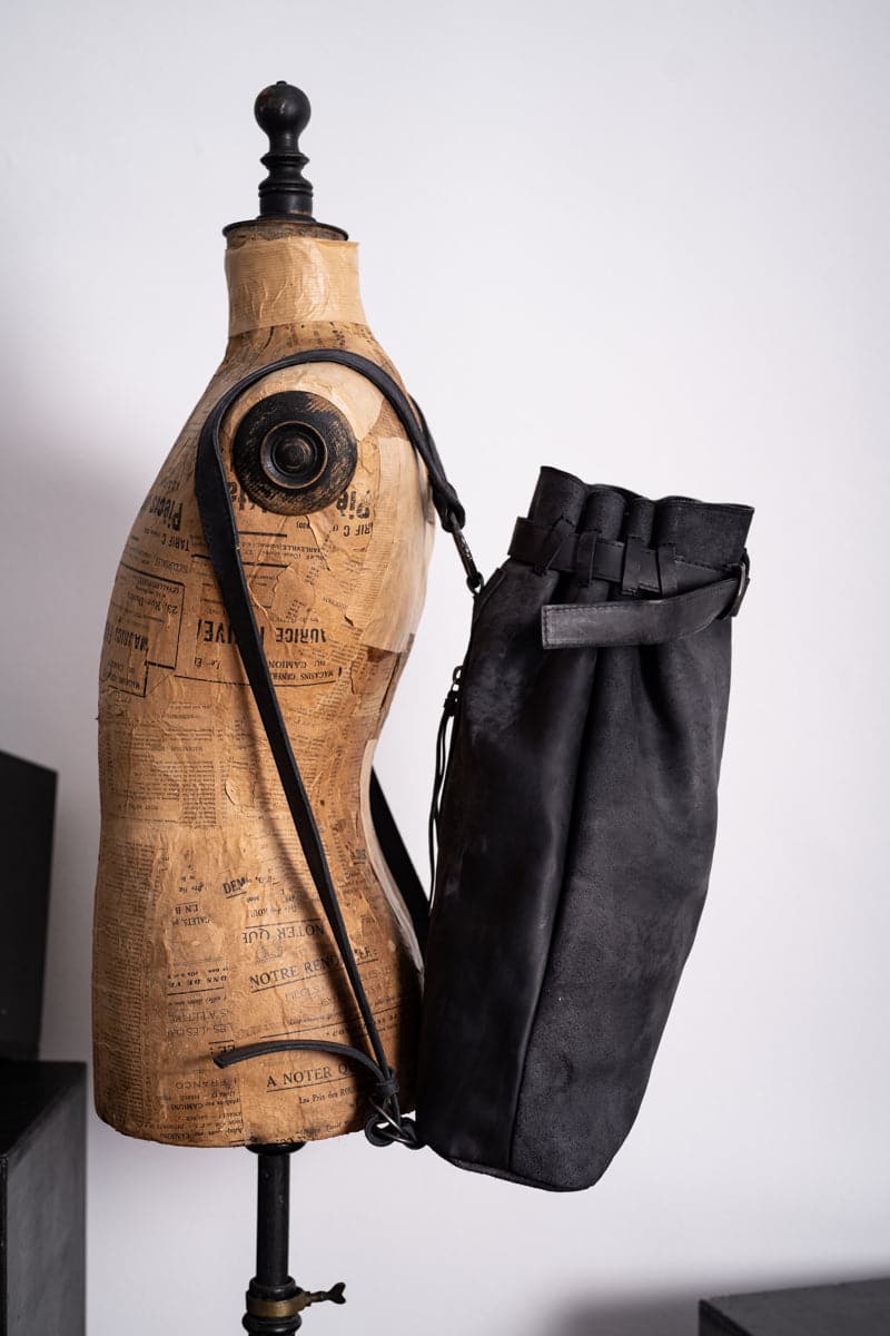 Tagliovivo | Sacco | Extravaganter Lederbeutel in schwarz