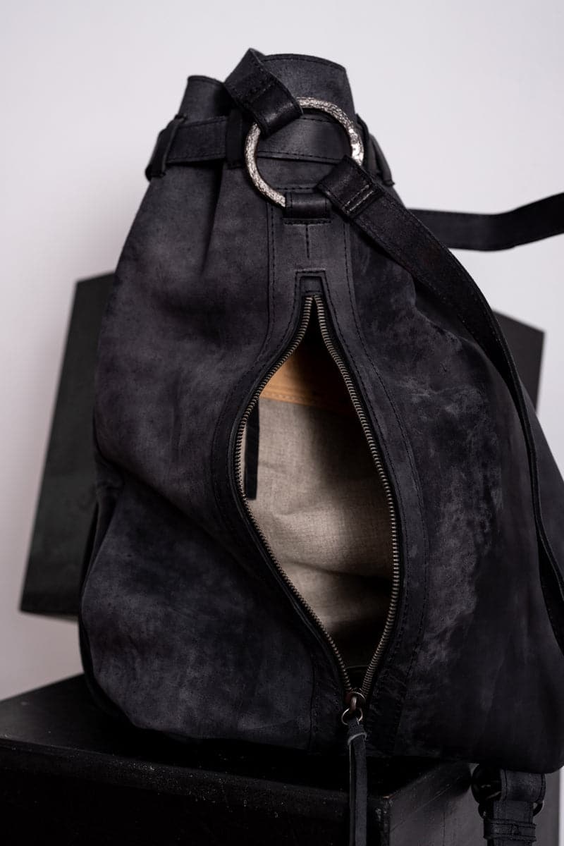 Tagliovivo | Sacco | Extravaganter Lederbeutel in schwarz