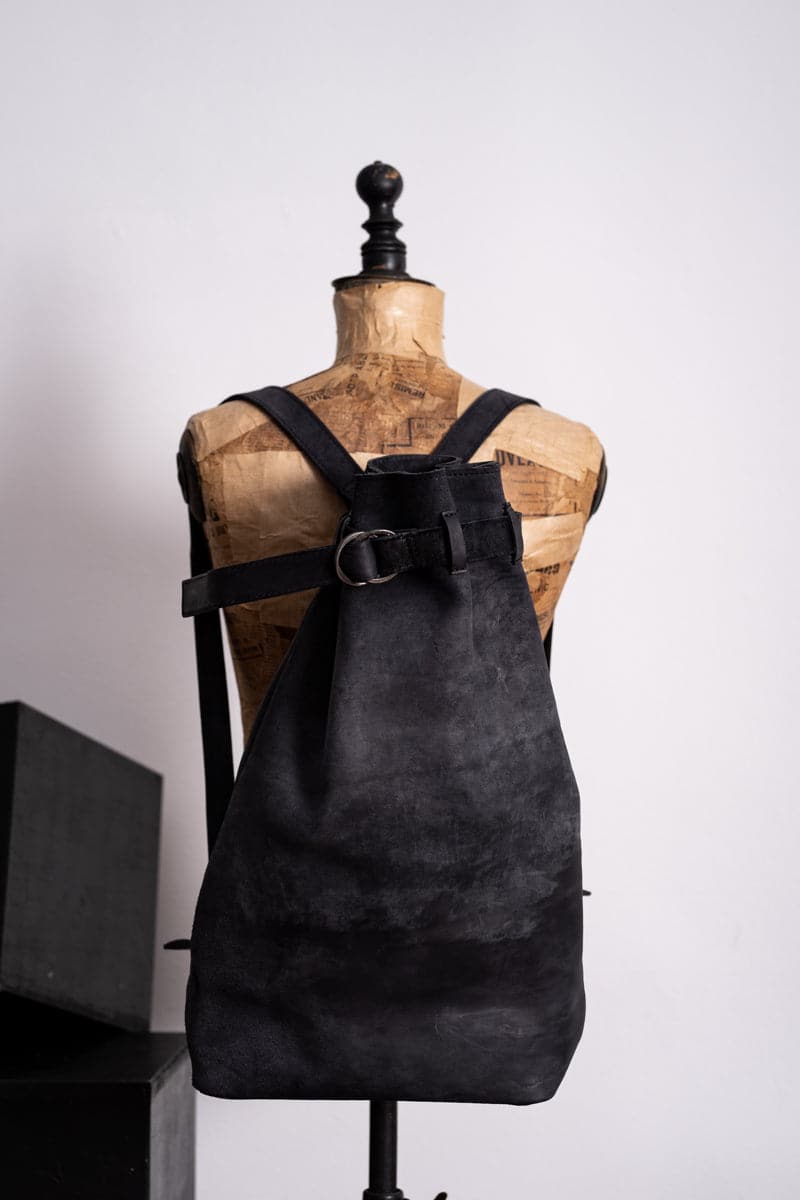 Tagliovivo | Sacco | Extravaganter Lederbeutel in schwarz