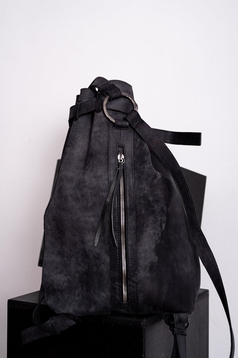 Tagliovivo | Sacco | Extravaganter Lederbeutel in schwarz