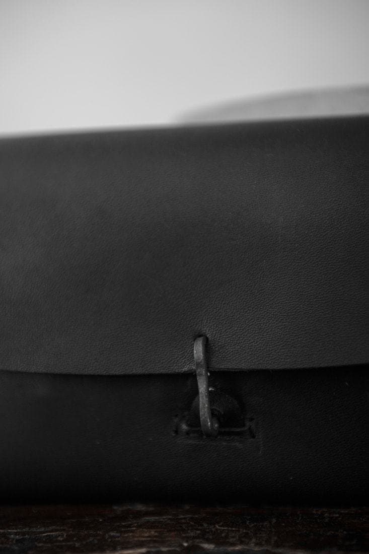 Tagliovivo | Soffietto Wallet | Handgefertige Leder Geldbörse in schwarz