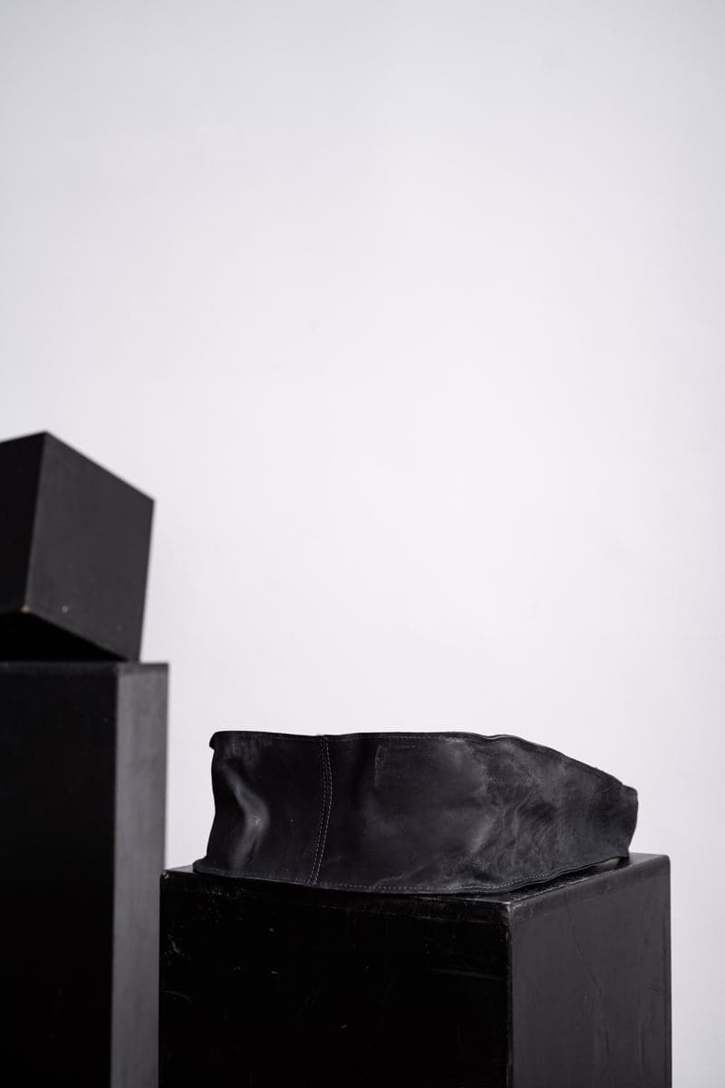 Tagliovivo | Soft Shoulder Bag | Große Beuteltasche aus schwarzem Leder