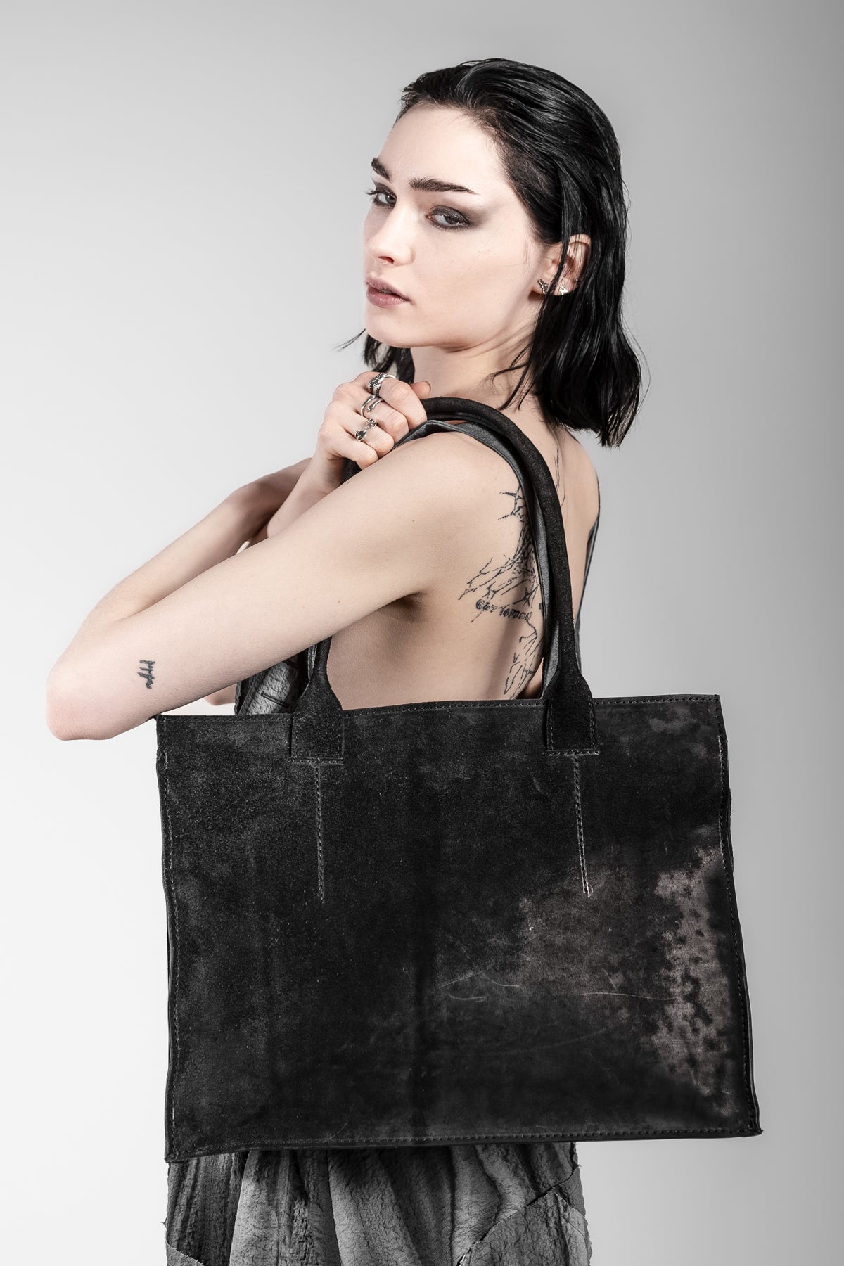 Tagliovivo | Voyager Office | Shopper Tasche in Schwarz aus edlem Leder