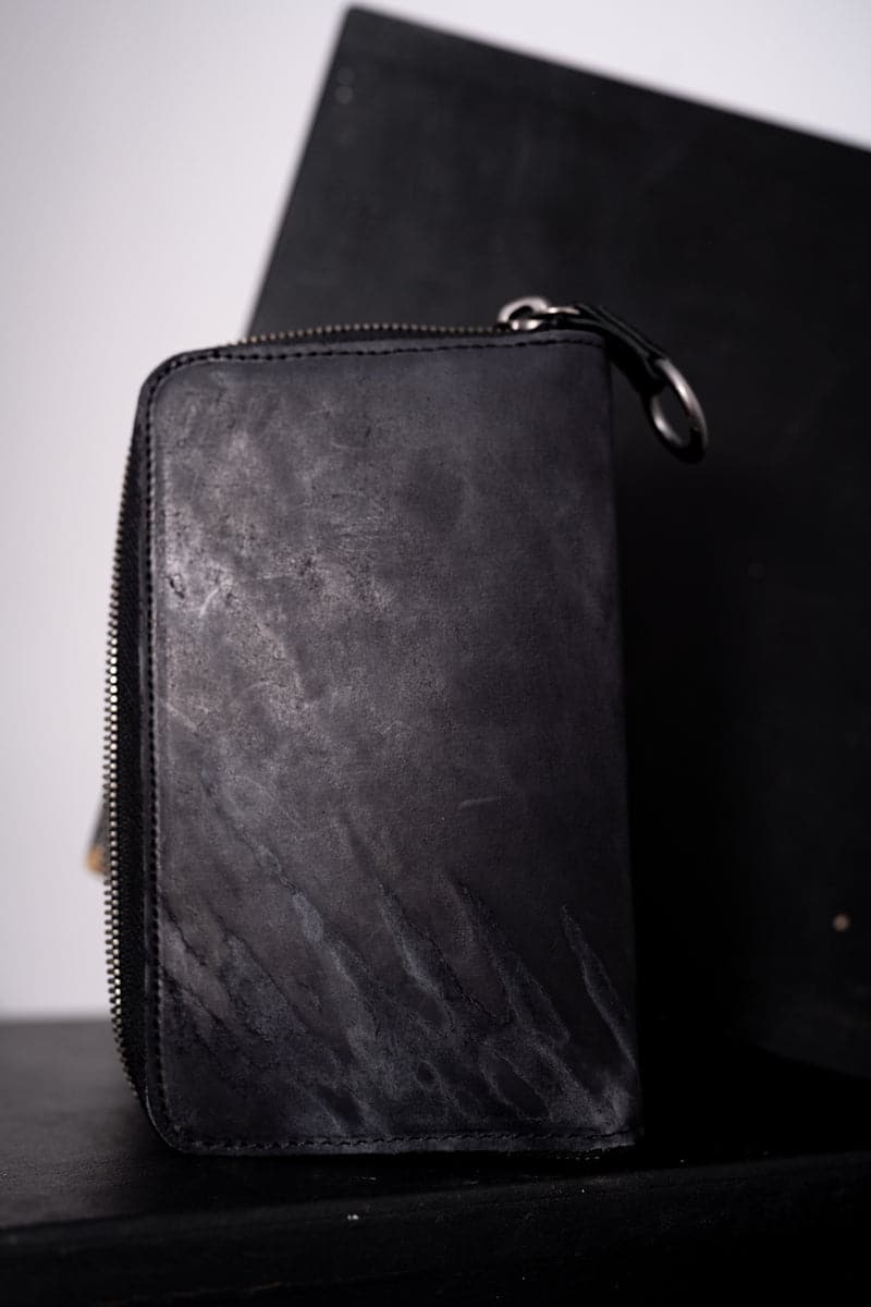 Tagliovivo | Zipped Wallet | Leder Geldbörse mit vielen Fächern in schwarz