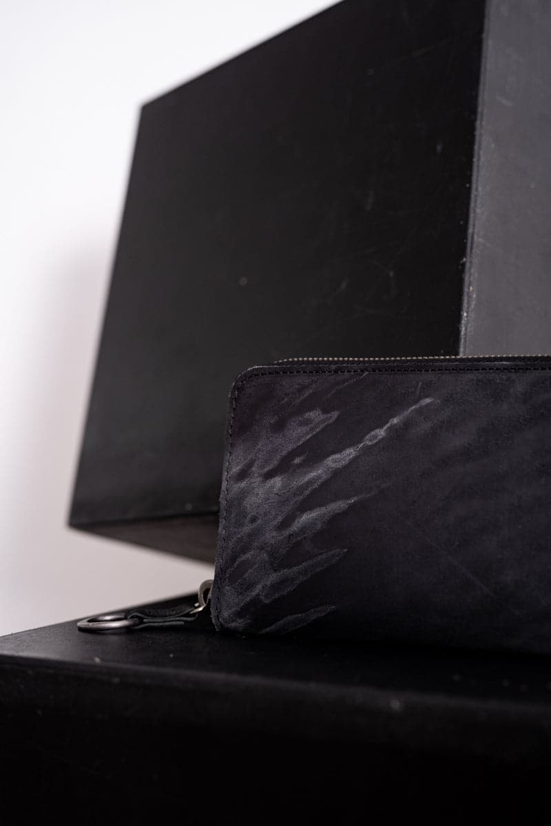 Tagliovivo | Zipped Wallet | Leder Geldbörse mit vielen Fächern in schwarz