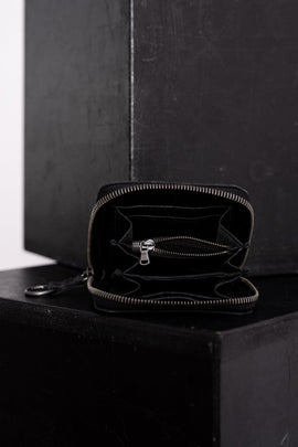 Tagliovivo | Zipped Wallet S | Leder Geldbörse für das Nötigste in schwarz