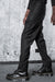 eigensinnig wien | Allegro |  Elegante schwarze Baggy Anzughose für Herren aus Wolle