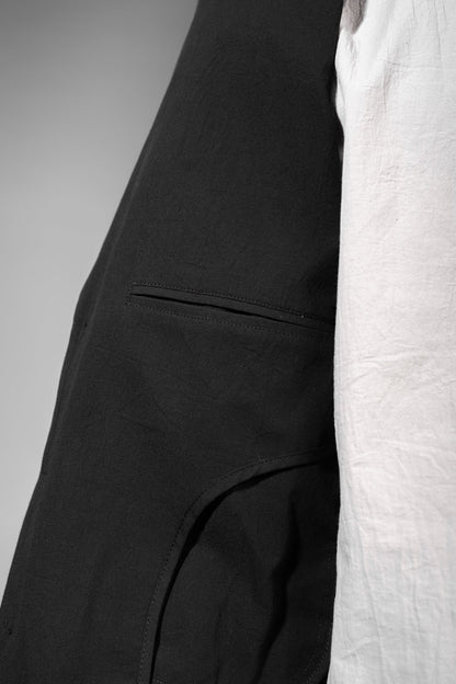 eigensinnig wien | ArgGro | Schwarzer Slim Fit Designer Herrenanzug aus japanischer Baumwolle