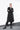 eigensinnig wien | Athena | Leichter schwarzer Mantel und Wickelkleid für Damen aus Seide