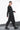 eigensinnig wien | Athena | Leichter schwarzer Mantel und Wickelkleid für Damen aus Seide