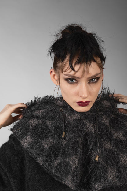 eigensinnig wien | Bingen | Ausgefallene Designer Balaclava aus Mohair in Schwarz