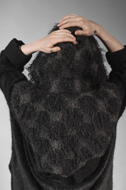 eigensinnig wien | Bingen | Ausgefallene Designer Balaclava aus Mohair in Schwarz