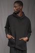 eigensinnig wien | Breed | Exklusiver Strickhoodie aus Merinowolle in Schwarz