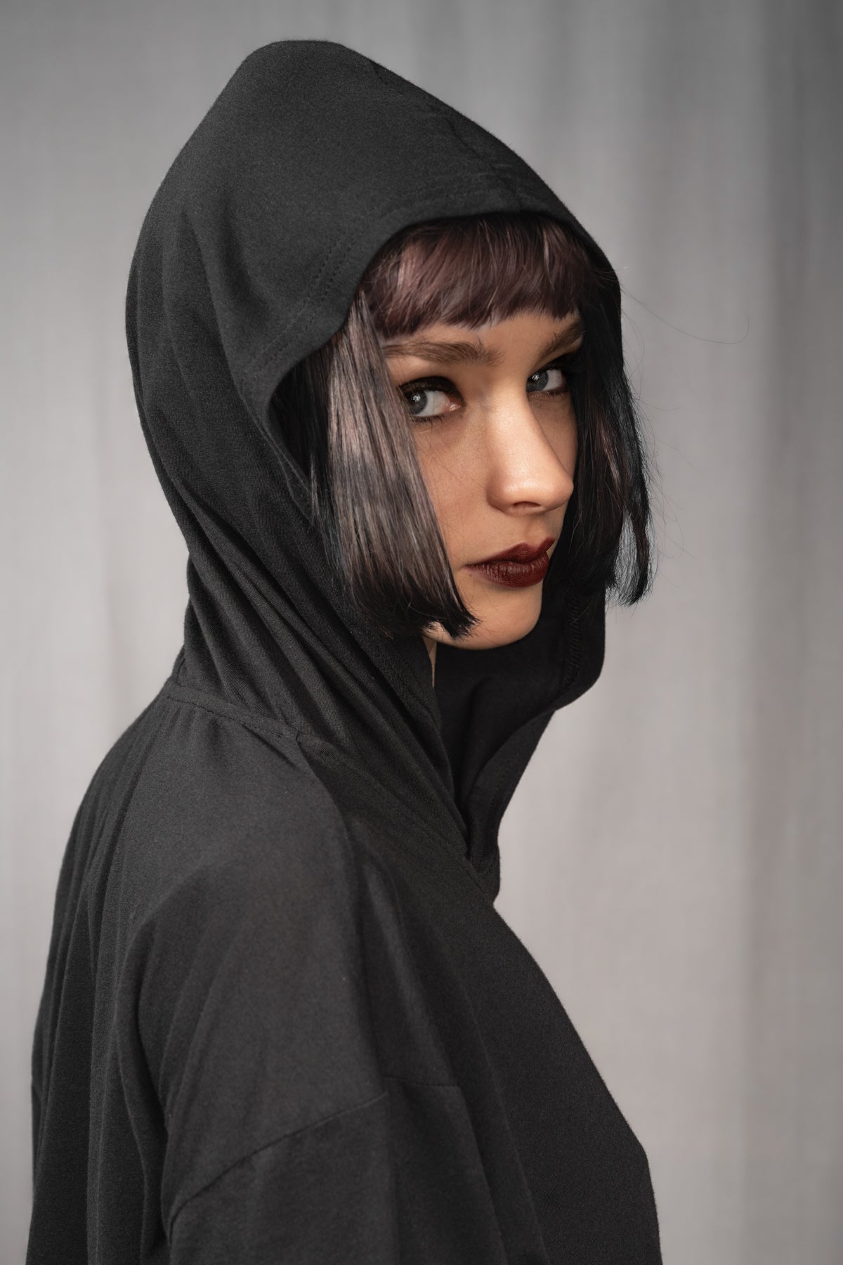 eigensinnig wien | Breed | Schwarzes Designer Hooded Sweatshirt aus Baumwolle