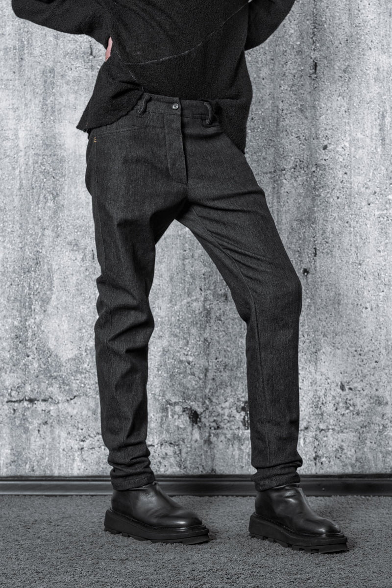 Eigensinnig Wien Baumwolle Jeansoptik Eleganter Strickhoodie Für