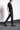 eigensinnig wien | Châtelet | Beschichtete Hose in Schwarz für Damen aus Leinen
