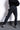 eigensinnig wien | Châtelet | Besondere Damenhose mit geradem Bein aus Baumwolle in schwarz