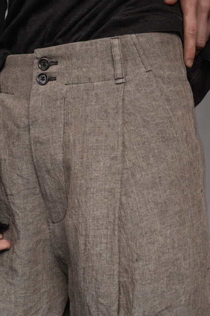 eigensinnig wien | Chiavacci | Weite Designer-Sommerhose mit Bundfalten aus Leinen