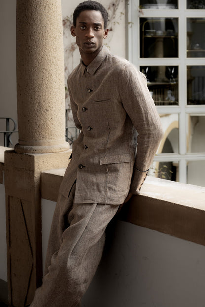 eigensinnig wien | ChiPop | Außergewöhnlicher Designer-Herrenanzug aus hochwertigem Leinen