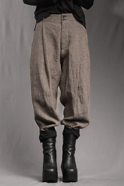 eigensinnig wien | ChiTho | Progressiver Leinen-Zweiteiler mit Overshirt und Drop Crotch Pants