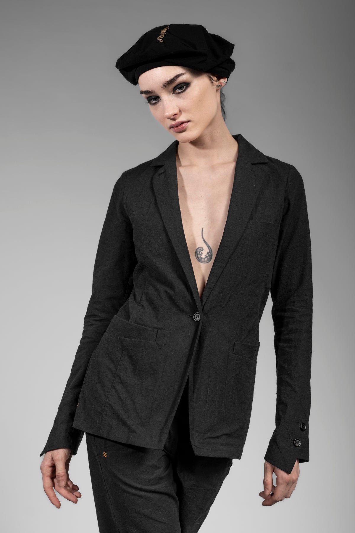 Designer black blazer hotsell