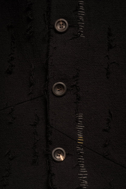 eigensinnig wien | Edgar | Nonkonformistischer Designer Herrenmantel aus grauer Baumwolle