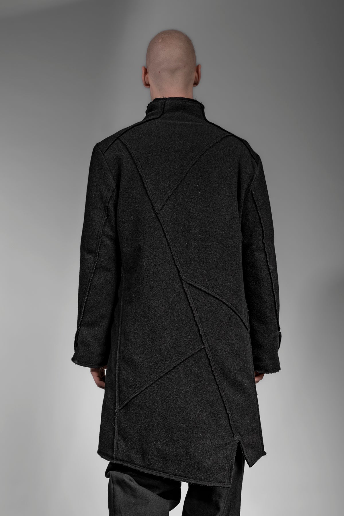 Winter Mantel Schwarzer Mantel Mann Outfit Schwarzer Mantel MÃ