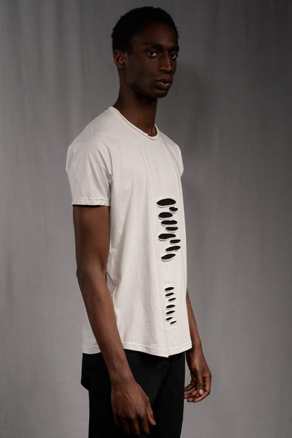 eigensinnig wien | Fontana | Unkonventionelles Baumwoll-T-Shirt mit avantgardistischer Formgebung