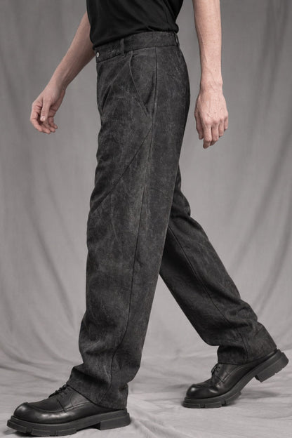 eigensinnig wien | Gassenhauer | Avantgardistische Designer Baggy Jeans aus Baumwolle in Dirty Grey