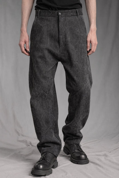 eigensinnig wien | Gassenhauer | Avantgardistische Designer Baggy Jeans aus Baumwolle in Dirty Grey