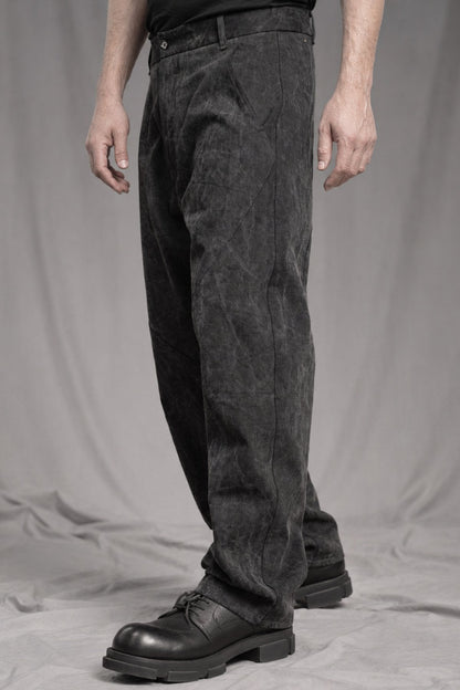 eigensinnig wien | Gassenhauer | Avantgardistische Designer Baggy Jeans aus Baumwolle in Dirty Grey