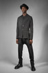 eigensinnig wien | GoeWal | Schwarzer Designer Streifen Anzug für Herren mit Drop Crotch Pants