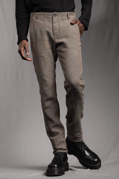 eigensinnig wien | Gropius | Designer Slim-Fit-Chinohose für Herren aus Leinen