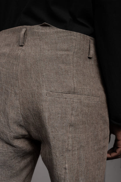 eigensinnig wien | Gropius | Designer Slim-Fit-Chinohose für Herren aus Leinen