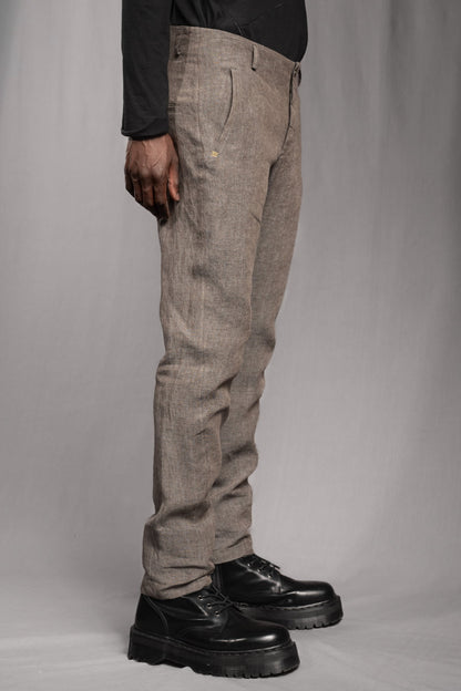 eigensinnig wien | Gropius | Designer Slim-Fit-Chinohose für Herren aus Leinen