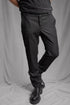 eigensinnig wien | Gropius | Elegante schwarze Anzugshose für Herren in Regular Fit aus hochwertiger Woll-Flanell