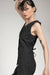 eigensinnig wien | Heller | Elegante Designer Anzugweste für Damen in Schwarz aus Baumwolle