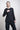 eigensinnig wien | Heller | Ungewöhnliches Damengilet aus feiner Baumwolle in schwarz
