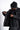 eigensinnig wien | Husserl | Außergewöhnliche Leinenjacke für Herren mit Zipper und Stehkragen in Schwarz