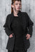 eigensinnig wien | Kyra | Ausgefallene Alpaka Jacke für Damen in Schwarz