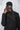 eigensinnig wien | Lyotard | Unkonventioneller Alpake Schal mit Knöpfen in schwarz