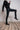 eigensinnig wien | Marcuse | Minimalistische schmale Damenhose aus beschichteter Baumwolle in petrol